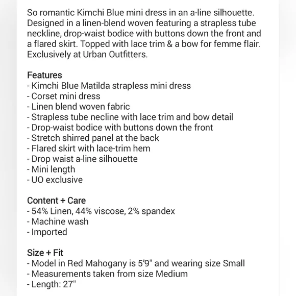 Kimchi Blue UO Matilda Strapless Floral Mini Dress In Blue - Picture 5 of 5